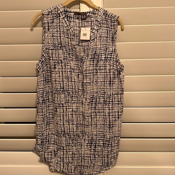 NWT Sandra patterned tunic blouse  sleeveless - Medium - Picture 1 of 3